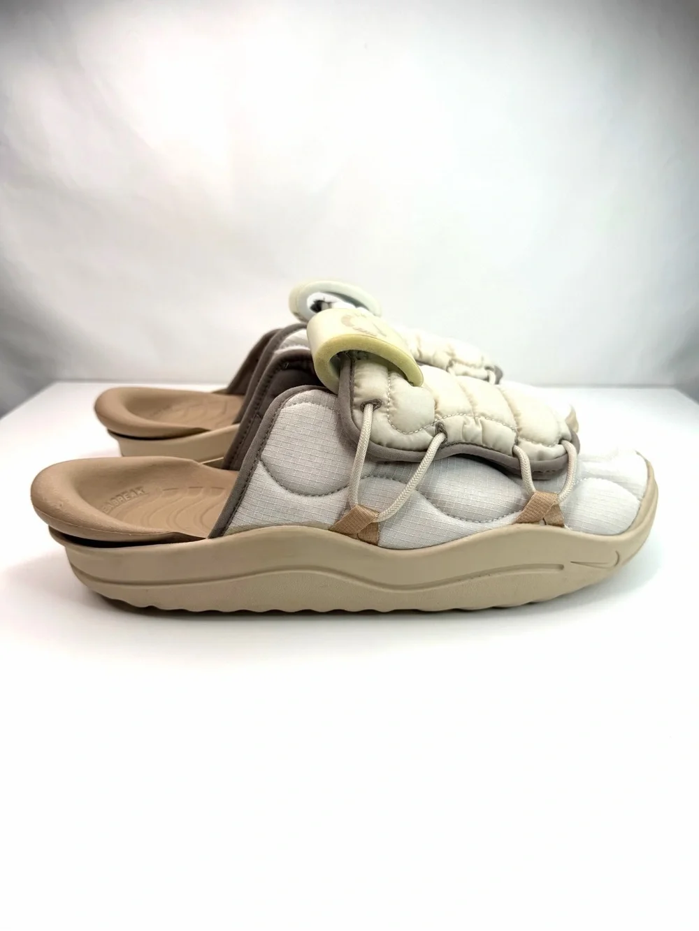 Nike Tan Offline 3.0 Mule Photon Dust Rattan Quilted Slide Sandal